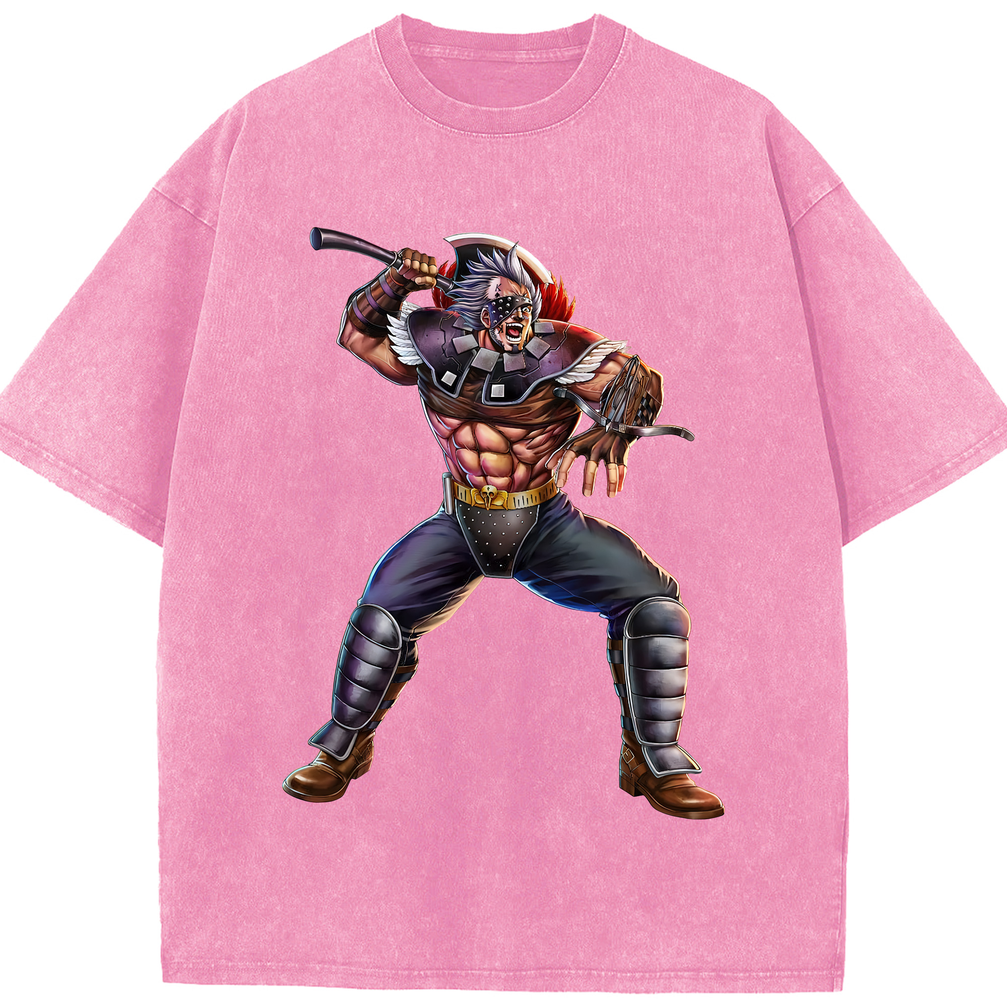 （画像用） 北斗の拳 Fist of the North Star 綿100% ヴィンテージ風 半袖Tシャツ（フロントプリント）
